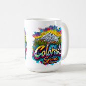 Colorado Springs, Colorado Pikes Peak Kaffeetasse (VorderseiteRechts)