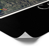 Colorado Springs Colorado Satellite Poster Karte (Ecke)