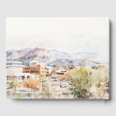 Colorado Springs, Colorado Watercolor Wedding Gästebuch (Rückseite)