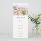 Colorado Springs, Colorado Wedding Program Einladung (Stehend Vorderseite)