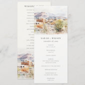 Colorado Springs, Colorado Wedding Program Einladung (Vorne/Hinten)