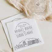 Colorado Springs Deko Skyline | Hochzeitsveranstal Serviette