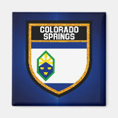 Colorado Springs Flag Magnet (Vorne)