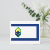 Colorado Springs Flag Postkarte (Stehend Vorderseite)