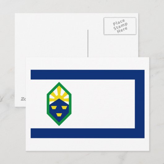 Colorado Springs Flag Postkarte (Vorne/Hinten)