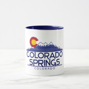 Colorado Springs Holzberge Tasse