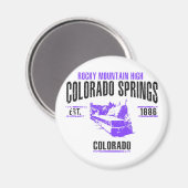 Colorado Springs Magnet (Vorderseite/Rückseite)