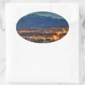 Colorado Springs Ovaler Aufkleber (Tasche)