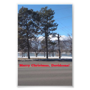 Colorado Springs Park Weihnachtskarte Fotodruck