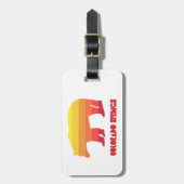 Colorado Springs Regenbogenbär Gepäckanhänger (Vorderseite vertikal)