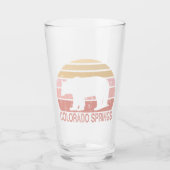 Colorado Springs Retro Bär Glas (Vorderseite)