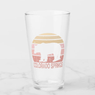 Colorado Springs Retro Bär Glas