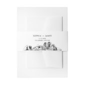 Colorado Springs Skyline Bly Band, 2"x11,5" Einladungsbanderole (Vorderseite Beispiel)