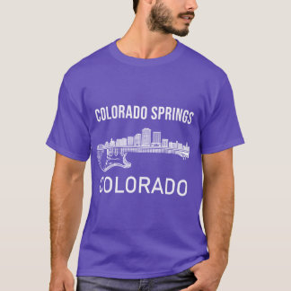 Colorado Springs Skyline Musik Colorado Souvenir C T-Shirt