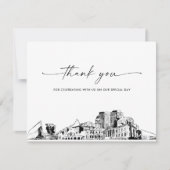 Colorado Springs Skyline Wedding Danke Card Einladung (Vorderseite)