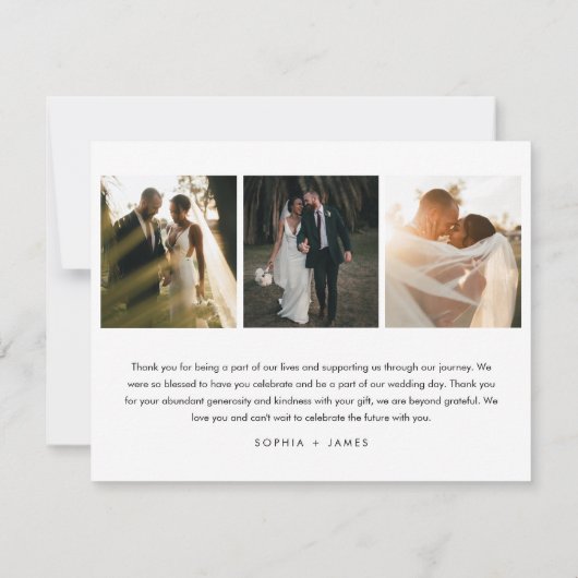 Colorado Springs Skyline Wedding Danke Card Einladung (Rückseite)