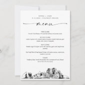 Colorado Springs Skyline Wedding Dinner Menu 12x18 (Vorderseite)