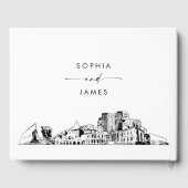 Colorado Springs Skyline Wedding Guest Book Gästebuch (Rückseite)