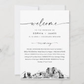Colorado Springs Skyline Wedding Program 12x18 Einladung (Vorderseite)