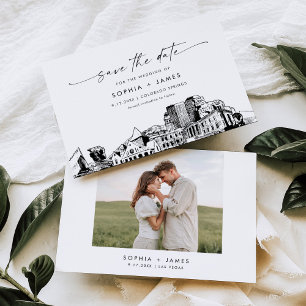 Colorado Springs Skyline Wedding Save the Date Einladung