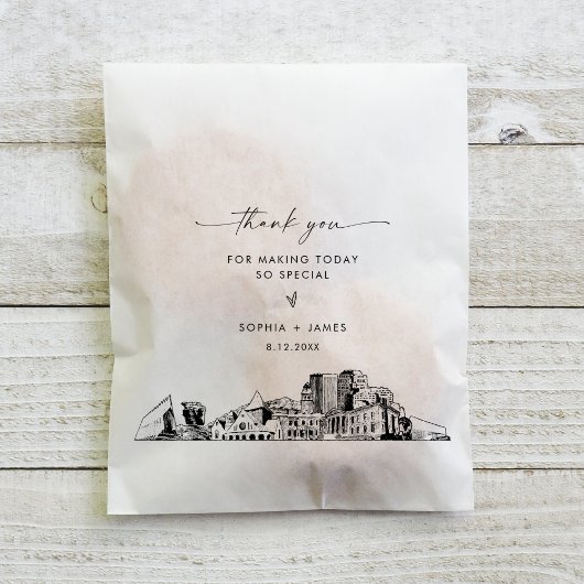 Colorado Springs Skyline Wedding Vielen Dank Geschenktütchen
