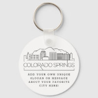 Colorado Springs Stilisierte Skyline | Benutzerdef