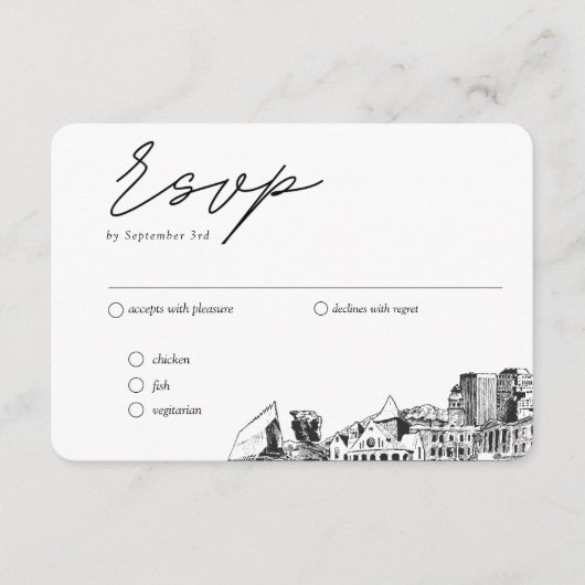 Colorado Springs Traditionelles UAWG Begleitkarte (Vorderseite)