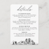 Colorado Springs Wedding Details Enclosure Card Begleitkarte (Vorderseite)