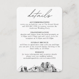 Colorado Springs Wedding Details Enclosure Card Begleitkarte