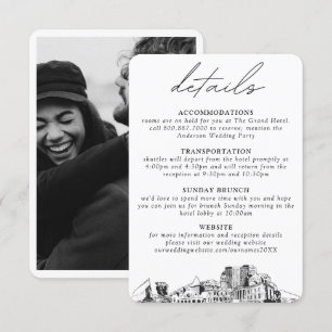Colorado Springs Wedding Details Enclosure Card Begleitkarte