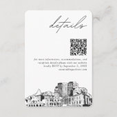 Colorado Springs Wedding Modern Details QR Code Begleitkarte (Vorderseite)