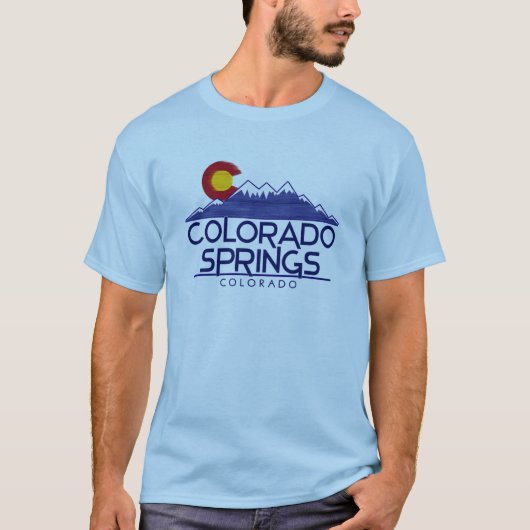 Colorado Springs wood mountains shirt (Vorderseite)