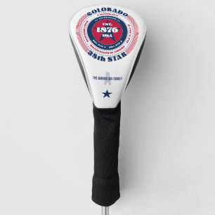 Colorado Staat Circle Custom Golf Head Cover Headcover