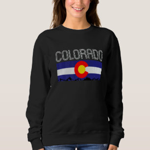 Colorado Staat Denver Flag Monument Obelisk Sweatshirt