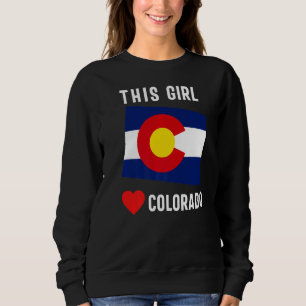 Colorado Staat Denver Flag Monument Obelisk Sweatshirt