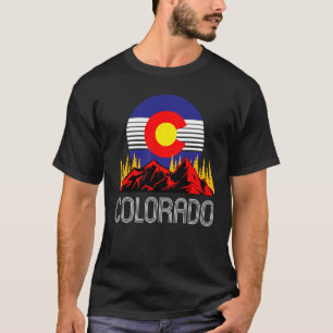 Colorado Staat Denver Flag Monument Obelisk T-Shirt