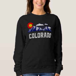 Colorado Staat Denver Karte Flag Gran Café Al Port Sweatshirt