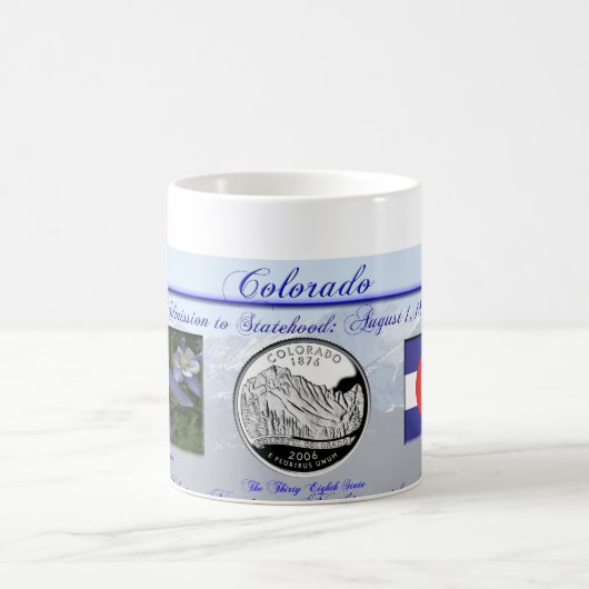 Colorado-Staat Gedenk Kaffeetasse (Mittel)