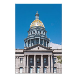 Colorado Staat Hauptstadt Dome und Portico Poster