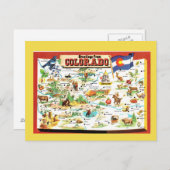 Colorado Staat Karte (Vorne/Hinten)