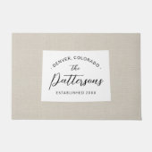 Colorado Staat Monogram Doormat Fußmatte (Vorderseite)