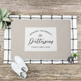 Colorado Staat Monogram Doormat Fußmatte