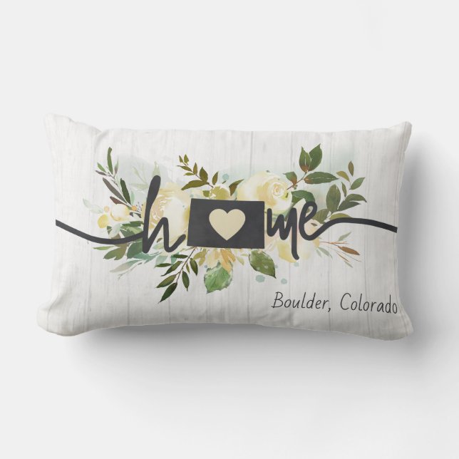 Colorado Staat Personalisiert Ihre Zuhause City Ru Lendenkissen (Vorderseite)
