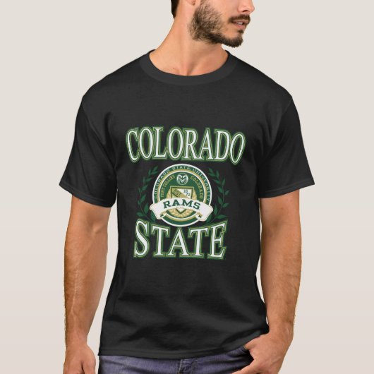 Colorado Staat Rams Laurels T-Shirt (Vorderseite)