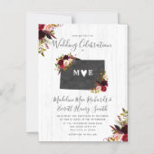 Colorado Staat Rustikale MagnetHochzeitseinladung Magneteinladung (Vorderseite)