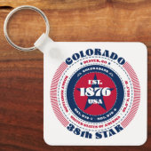 Colorado Staat Schlüsselanhänger (Vorderseite)