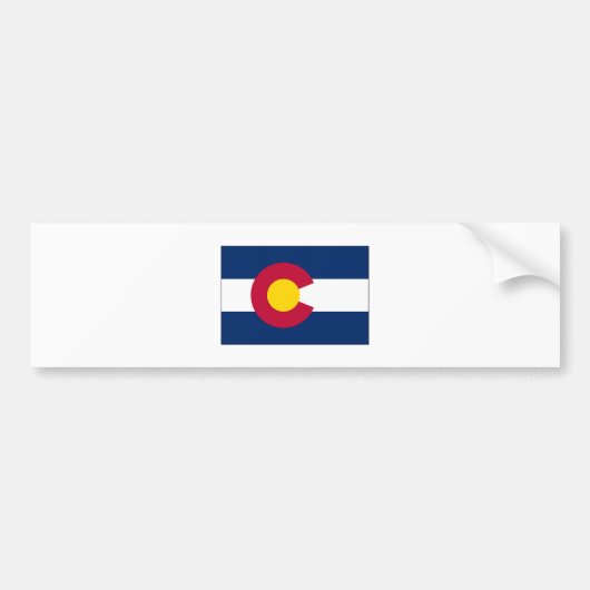 Colorado-Staats-Flagge Autoaufkleber (Vorne)