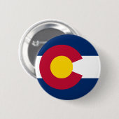 Colorado-Staats-Flagge Button (Vorne & Hinten)