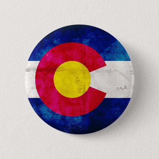 Colorado-Staats-Flagge Button (Vorderseite)