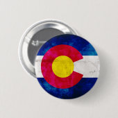 Colorado-Staats-Flagge Button (Vorne & Hinten)
